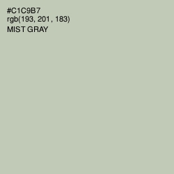 #C1C9B7 - Mist Gray Color Image