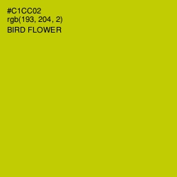 #C1CC02 - Bird Flower Color Image