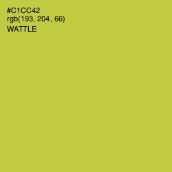 #C1CC42 - Wattle Color Image