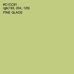 #C1CC81 - Pine Glade Color Image