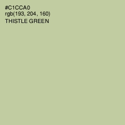 #C1CCA0 - Thistle Green Color Image