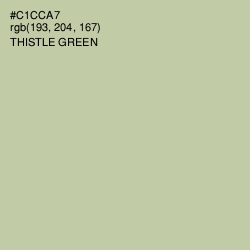 #C1CCA7 - Thistle Green Color Image