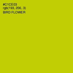 #C1CE03 - Bird Flower Color Image