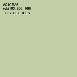 #C1CEA6 - Thistle Green Color Image