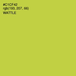 #C1CF42 - Wattle Color Image