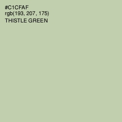 #C1CFAF - Thistle Green Color Image