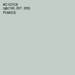 #C1CFC8 - Pumice Color Image