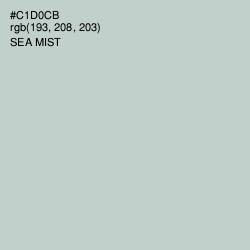 #C1D0CB - Sea Mist Color Image