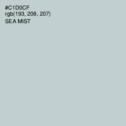 #C1D0CF - Sea Mist Color Image