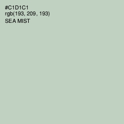 #C1D1C1 - Sea Mist Color Image