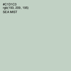 #C1D1C3 - Sea Mist Color Image