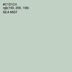 #C1D1C4 - Sea Mist Color Image