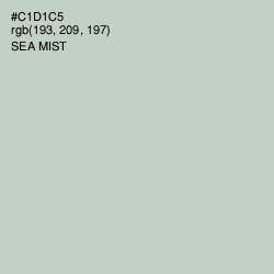 #C1D1C5 - Sea Mist Color Image