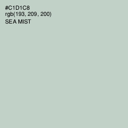 #C1D1C8 - Sea Mist Color Image