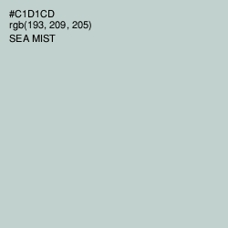 #C1D1CD - Sea Mist Color Image