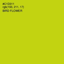 #C1D311 - Bird Flower Color Image