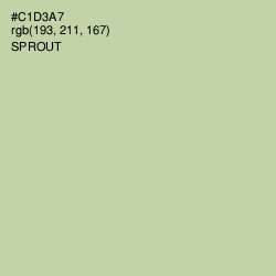 #C1D3A7 - Sprout Color Image
