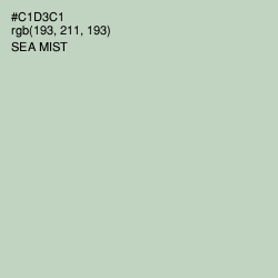 #C1D3C1 - Sea Mist Color Image