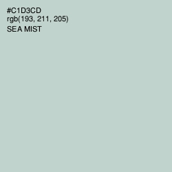 #C1D3CD - Sea Mist Color Image