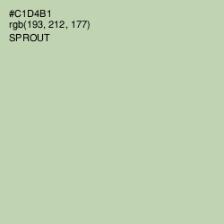 #C1D4B1 - Sprout Color Image