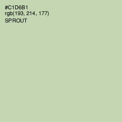 #C1D6B1 - Sprout Color Image