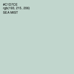 #C1D7CE - Sea Mist Color Image