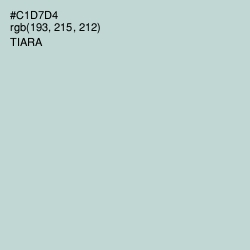 #C1D7D4 - Tiara Color Image