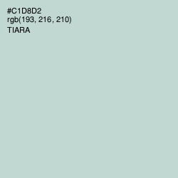 #C1D8D2 - Tiara Color Image