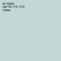 #C1D8D5 - Tiara Color Image