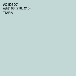 #C1D8D7 - Tiara Color Image