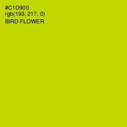 #C1D900 - Bird Flower Color Image