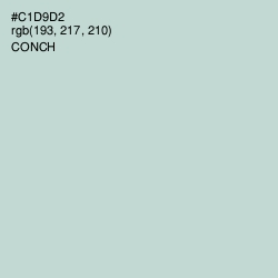 #C1D9D2 - Conch Color Image