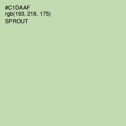 #C1DAAF - Sprout Color Image