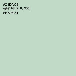 #C1DAC8 - Sea Mist Color Image