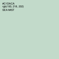 #C1DACA - Sea Mist Color Image