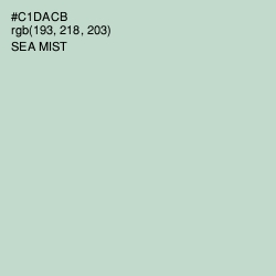 #C1DACB - Sea Mist Color Image