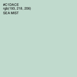 #C1DACE - Sea Mist Color Image