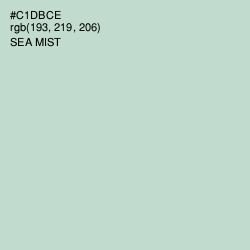 #C1DBCE - Sea Mist Color Image