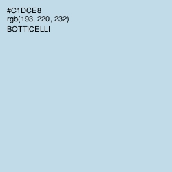 #C1DCE8 - Botticelli Color Image