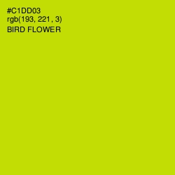 #C1DD03 - Bird Flower Color Image