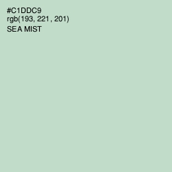 #C1DDC9 - Sea Mist Color Image