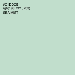 #C1DDCB - Sea Mist Color Image