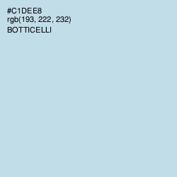 #C1DEE8 - Botticelli Color Image