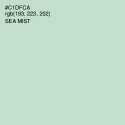 #C1DFCA - Sea Mist Color Image