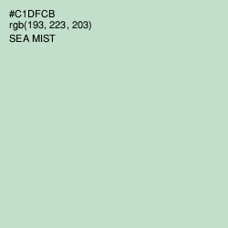 #C1DFCB - Sea Mist Color Image