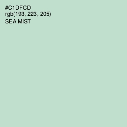 #C1DFCD - Sea Mist Color Image