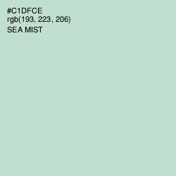 #C1DFCE - Sea Mist Color Image