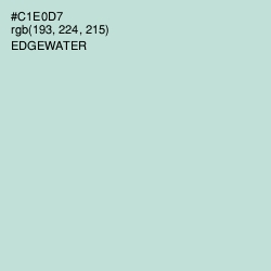 #C1E0D7 - Edgewater Color Image