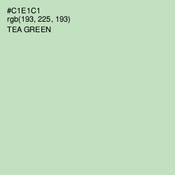 #C1E1C1 - Tea Green Color Image