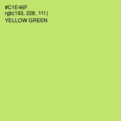 #C1E46F - Yellow Green Color Image